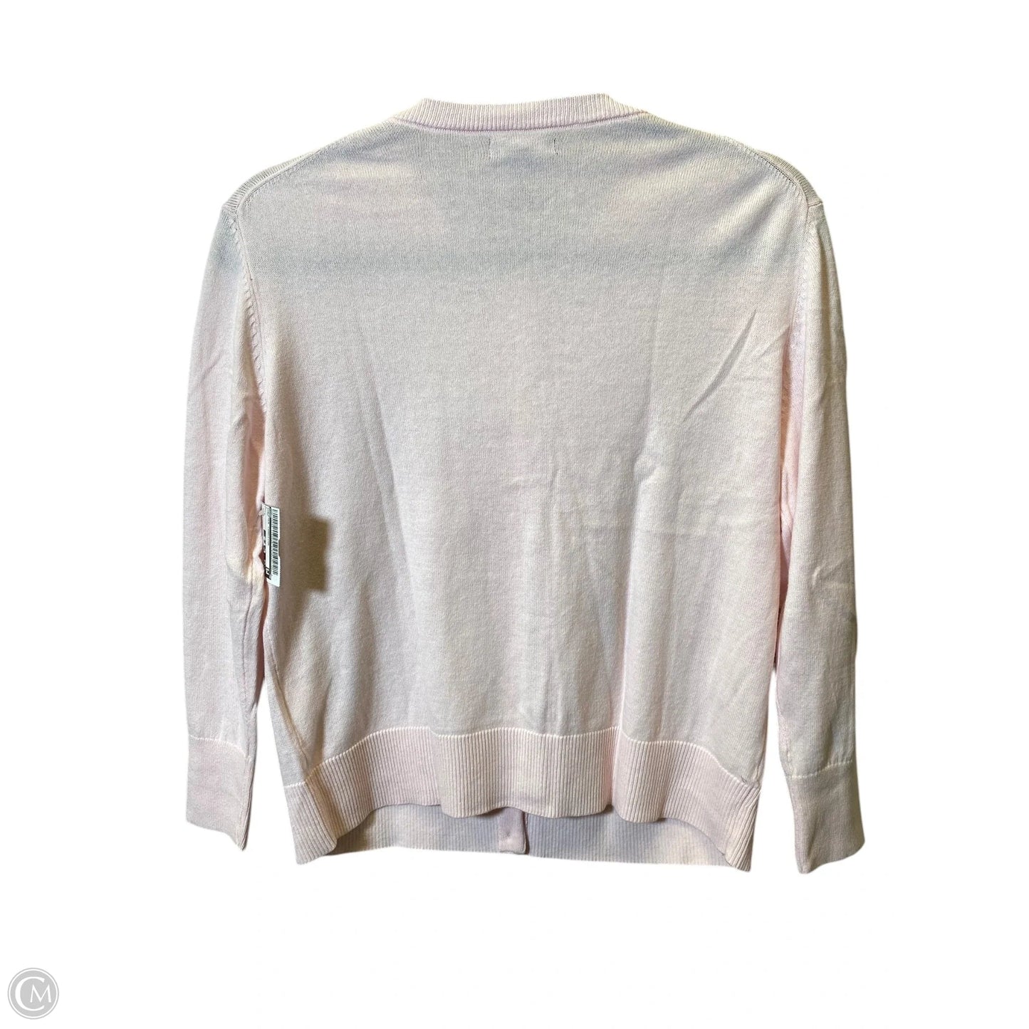Sweater Cardigan By Gap In Pink, Size: L
