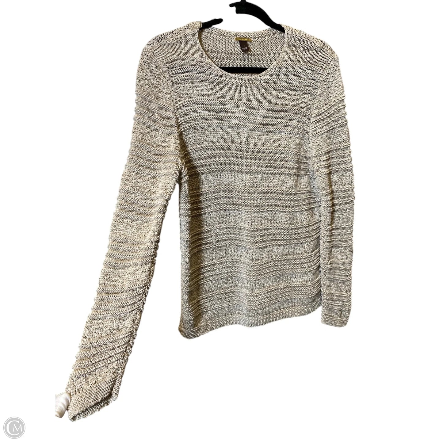 Sweater By Dana Buchman In Beige, Size: L