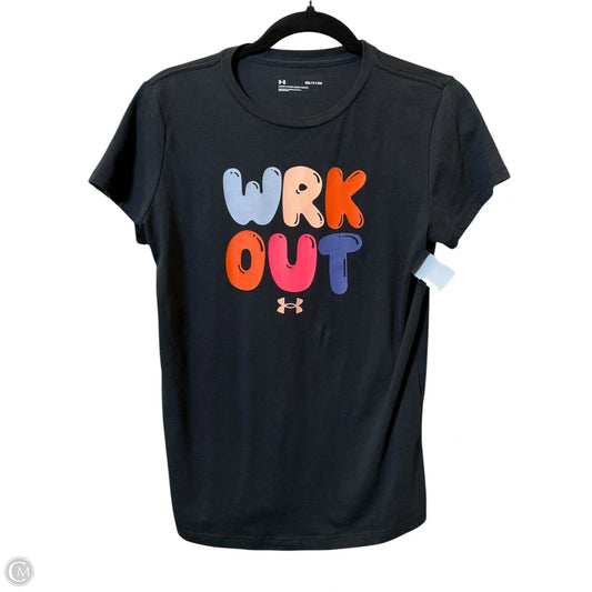 Athletic Top Short Sleeve By Under Armour In Multi-colored, Size: S