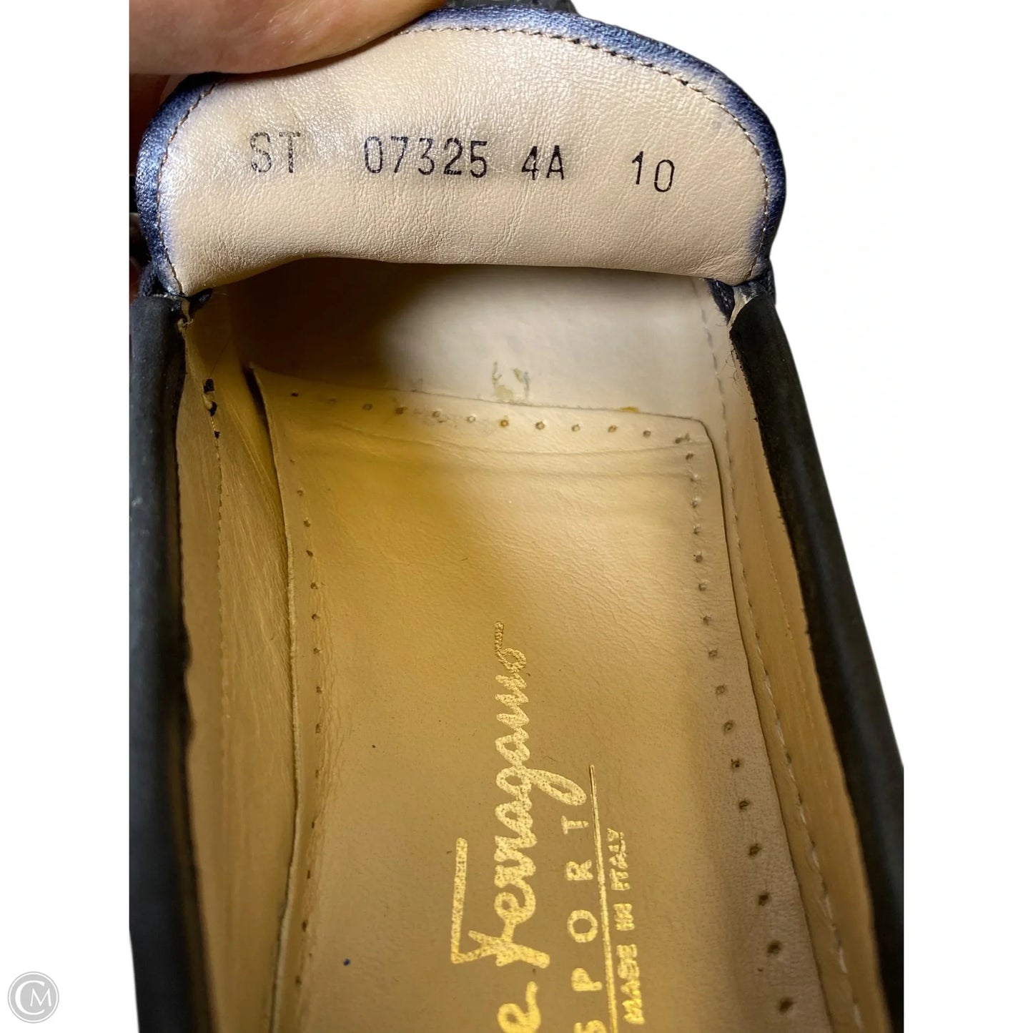 Shoes Luxury Designer By Ferragamo In Black, Size: 10