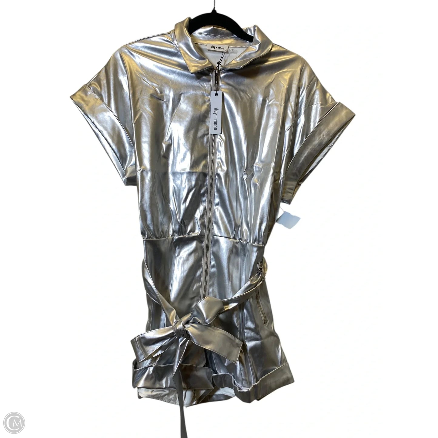 Romper By Day + Moon In Silver, Size: M