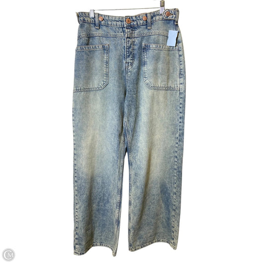 Jeans Wide Leg By We The Free In Blue Denim, Size: 8