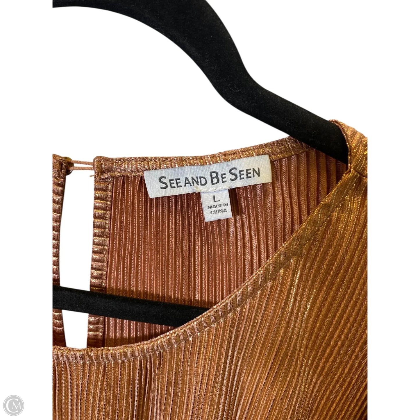 Dress Casual Short By See And Be Seen In Gold, Size: L