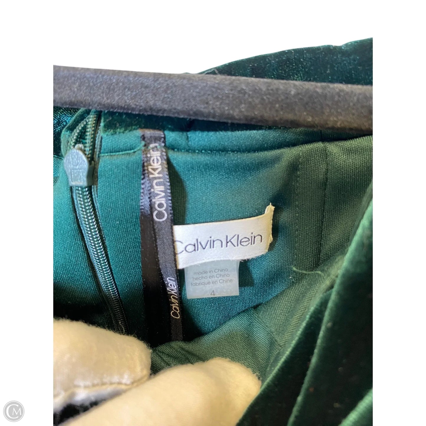 Dress Casual Short By Calvin Klein In Green, Size: 4