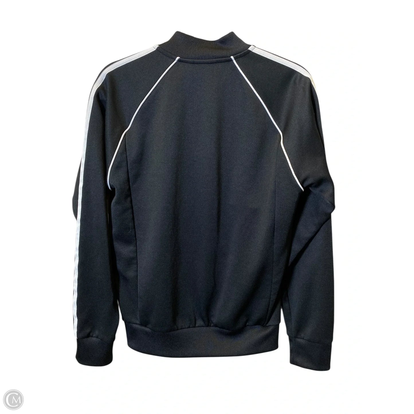 Athletic Jacket By Adidas In Black & White, Size: S