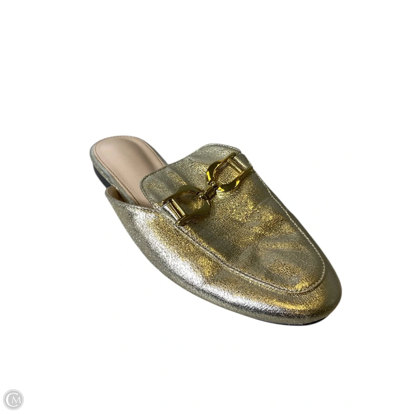 Shoes Flats By Clothes Mentor In Gold, Size: 6.5