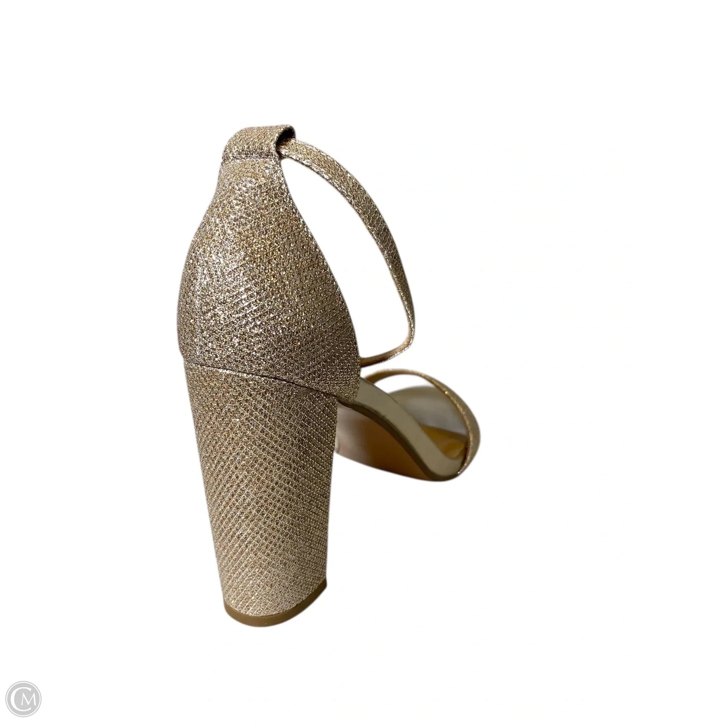 Shoes Heels Block By Clothes Mentor In Gold, Size: 8