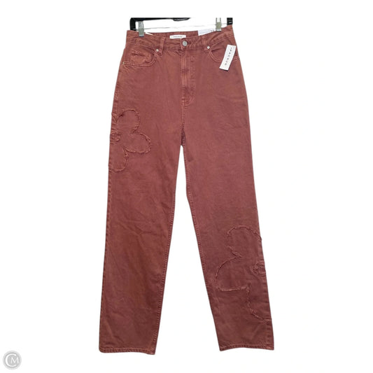 Jeans Boyfriend By Pacsun In Maroon, Size: 8