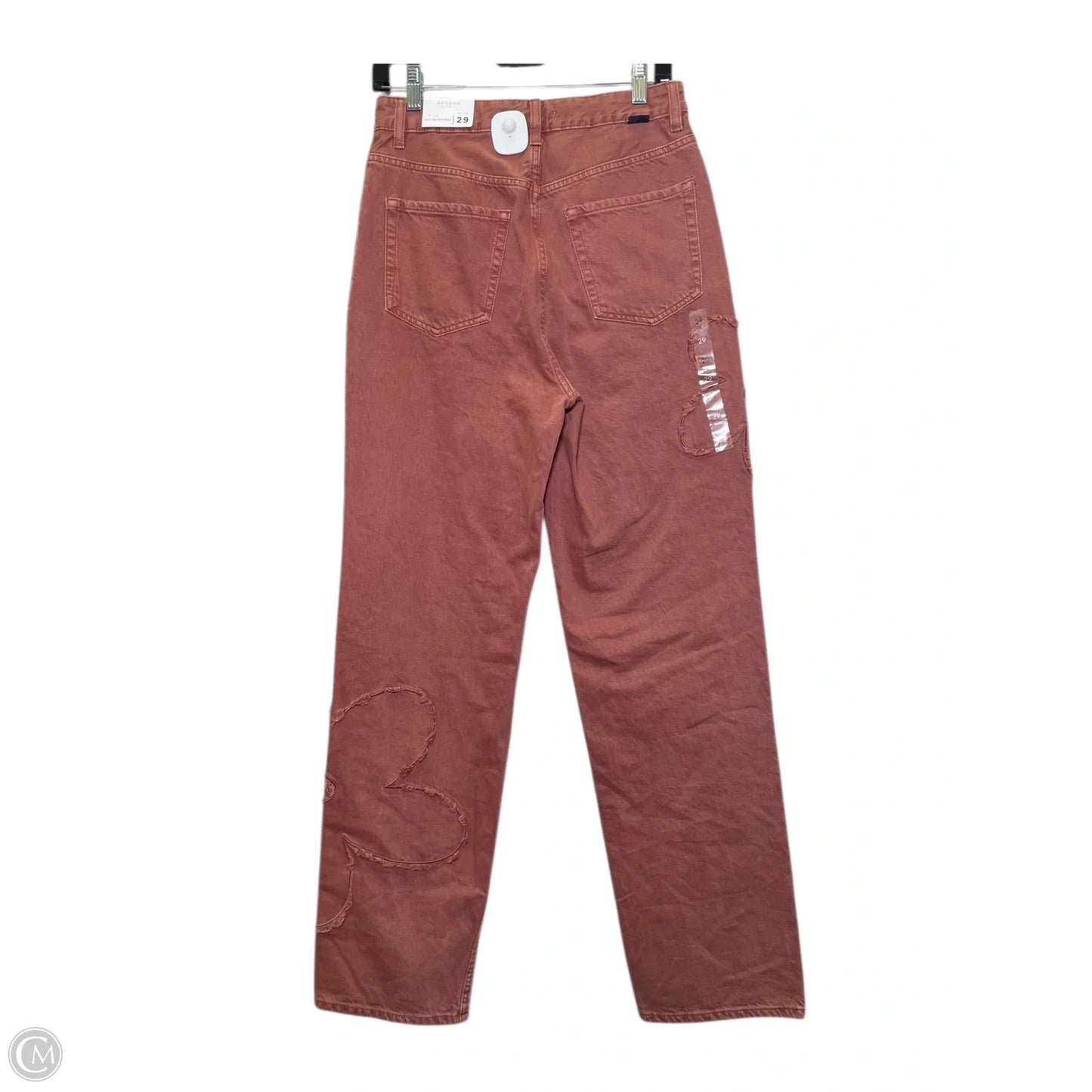 Jeans Boyfriend By Pacsun In Maroon, Size: 8
