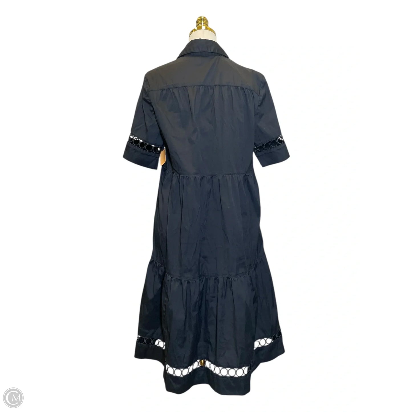 Dress Casual Midi By Chicos In Black, Size: M