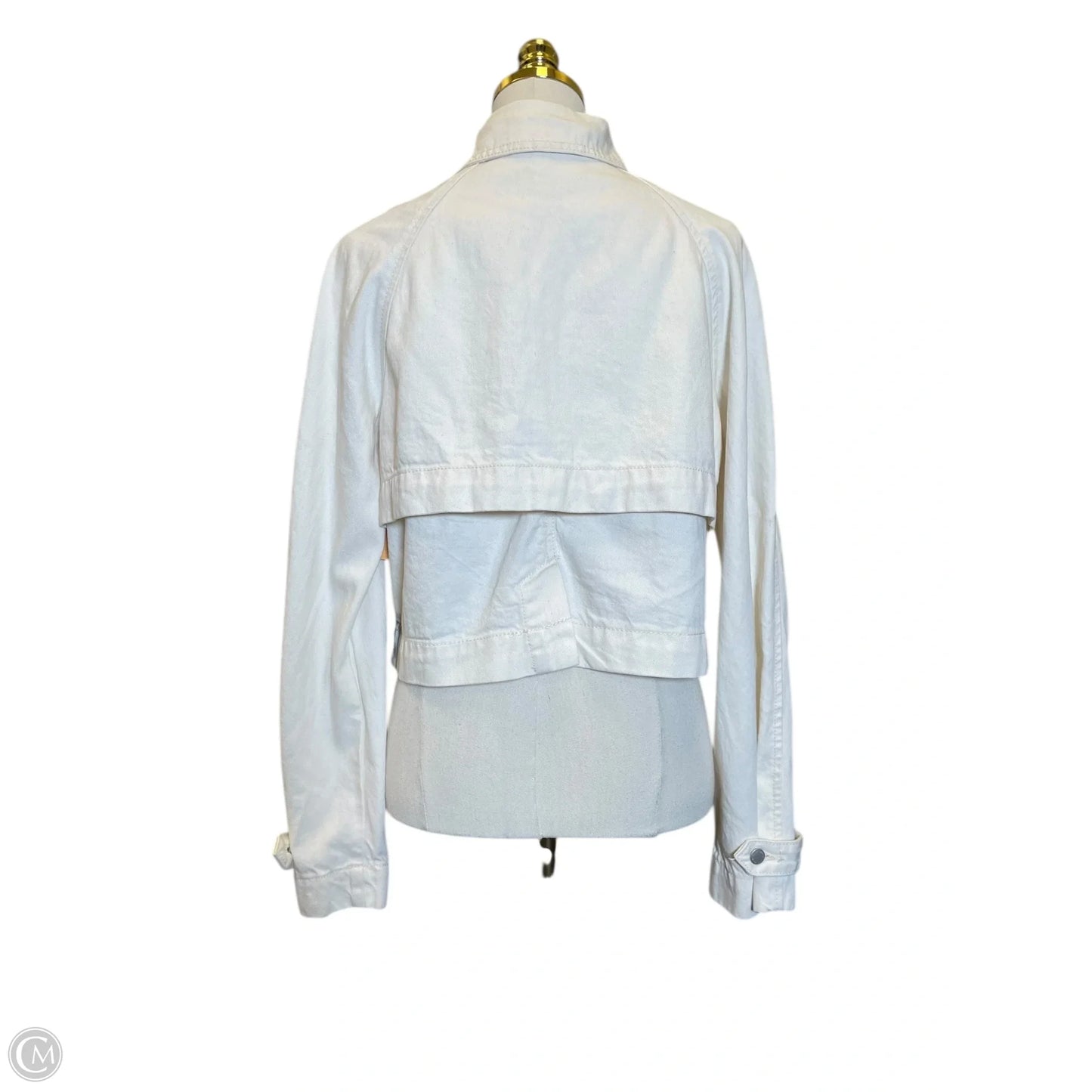 Athletic Jacket By Lululemon In White, Size: M