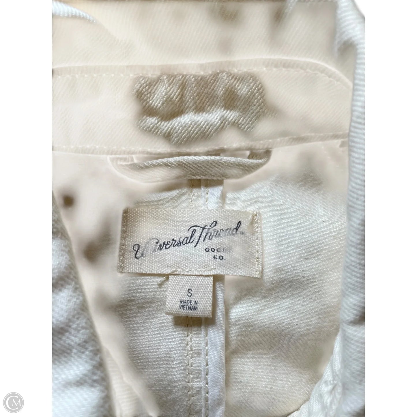 Athletic Jacket By Lululemon In White, Size: M