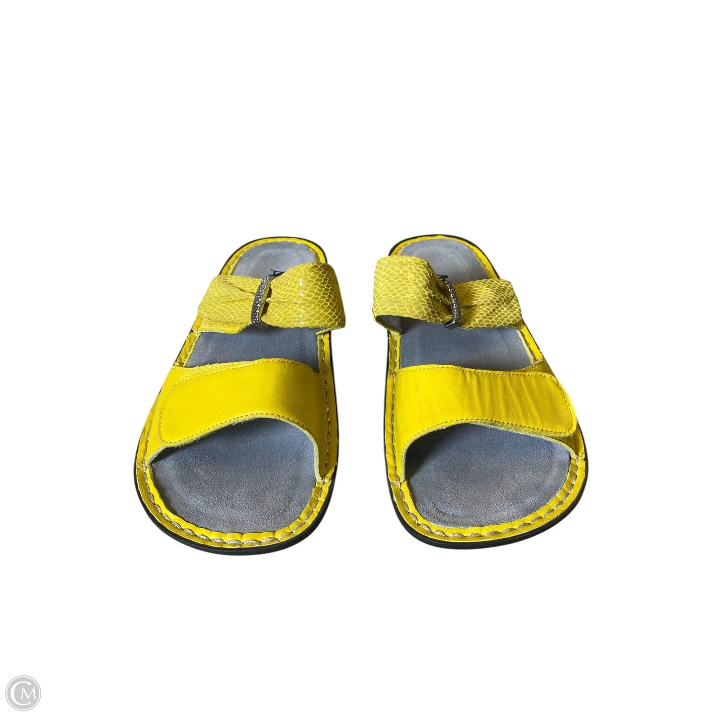 Sandals Heels Platform By Alegria In Yellow, Size: 8.5