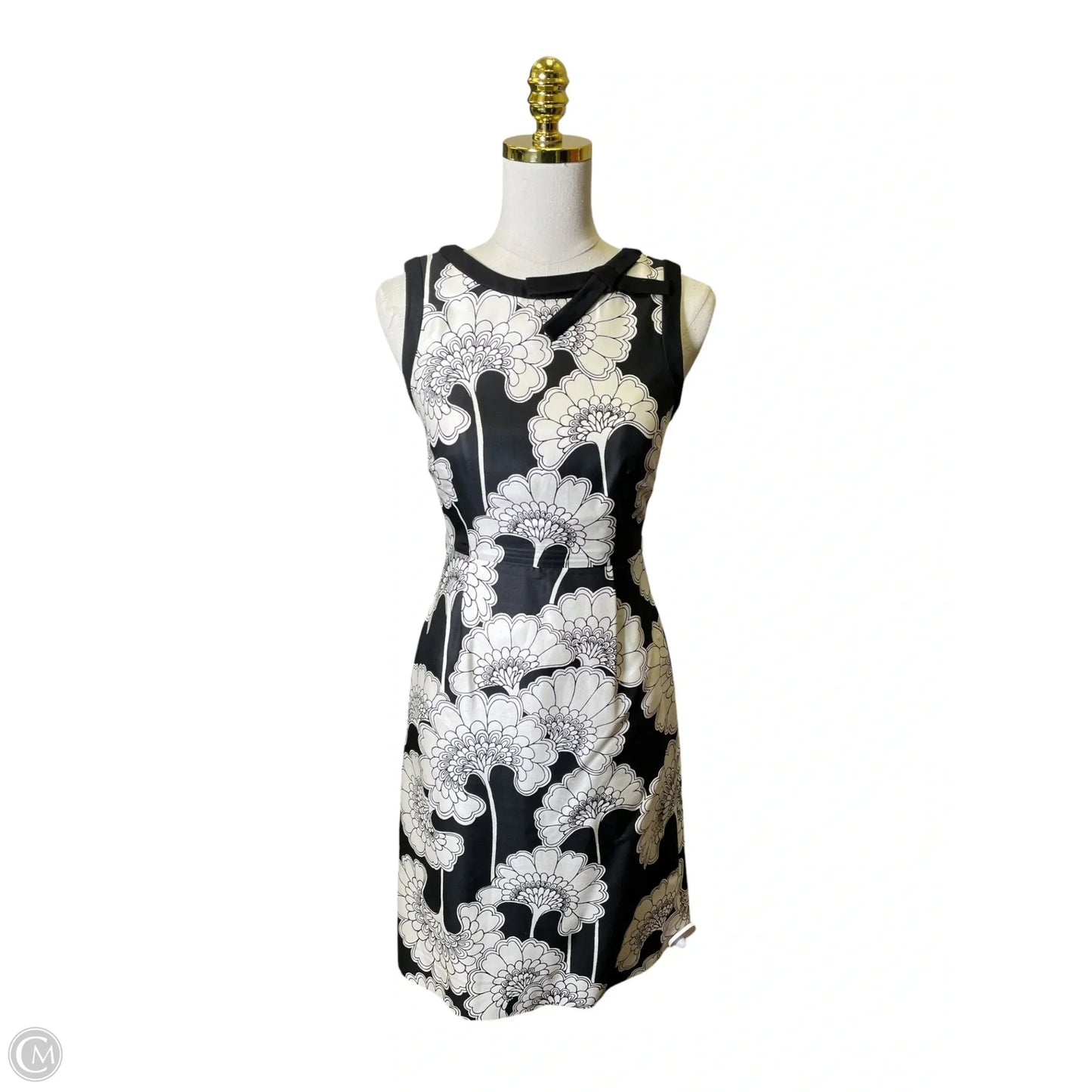 Dress Designer By Kate Spade In Black & White, Size: 0