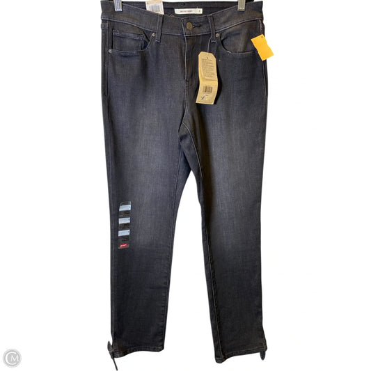 Jeans Skinny By Levis In Black & Grey, Size: 8