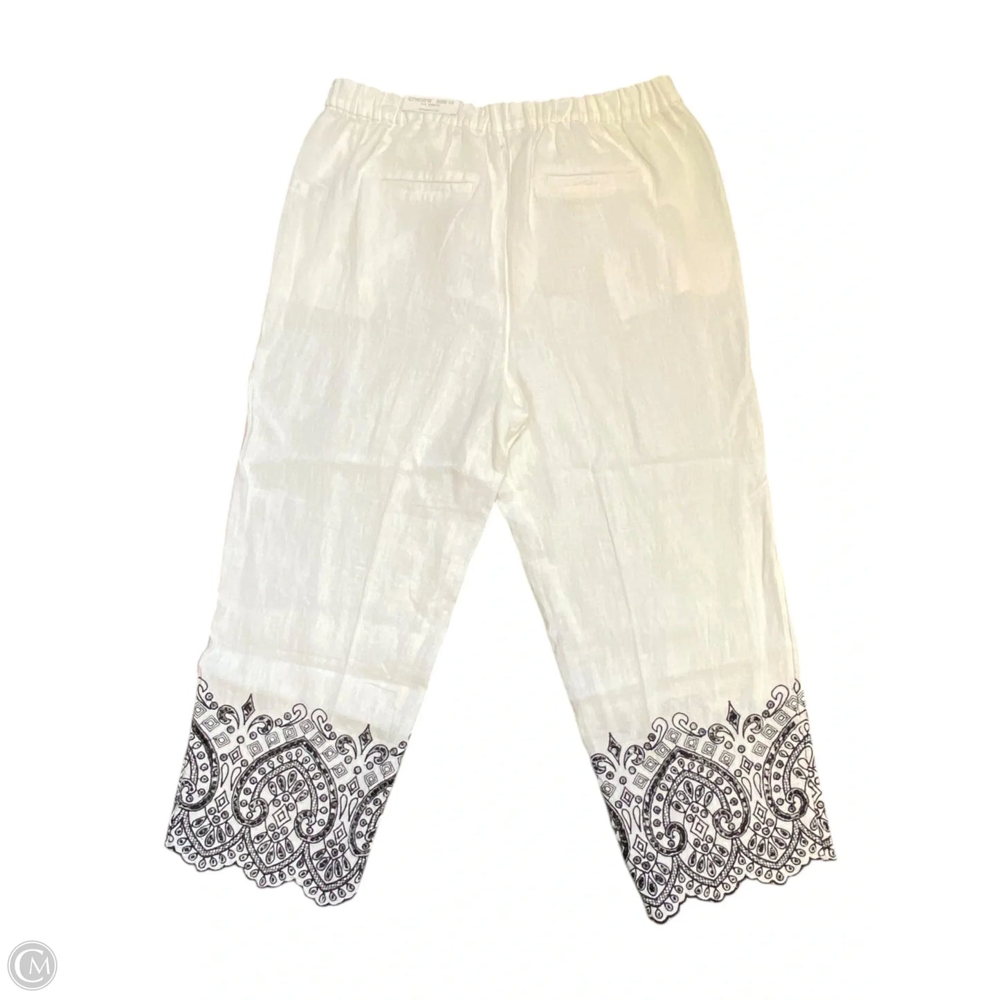 Pants Linen By Chicos In Cream, Size: 10