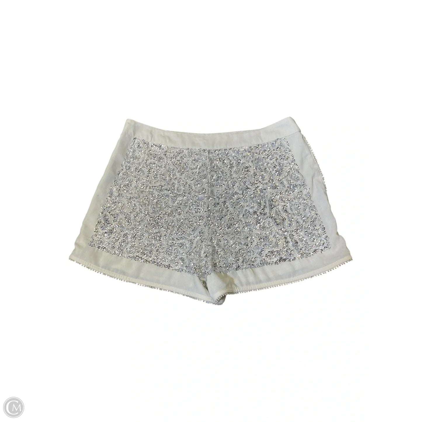 Shorts By Top Shop In Silver, Size: 6