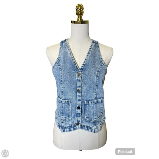 Vest Other By Pink Lily In Blue Denim, Size: S
