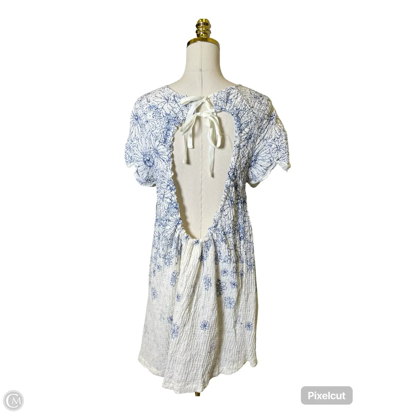 Dress Casual Midi By Free People In Blue & White, Size: S