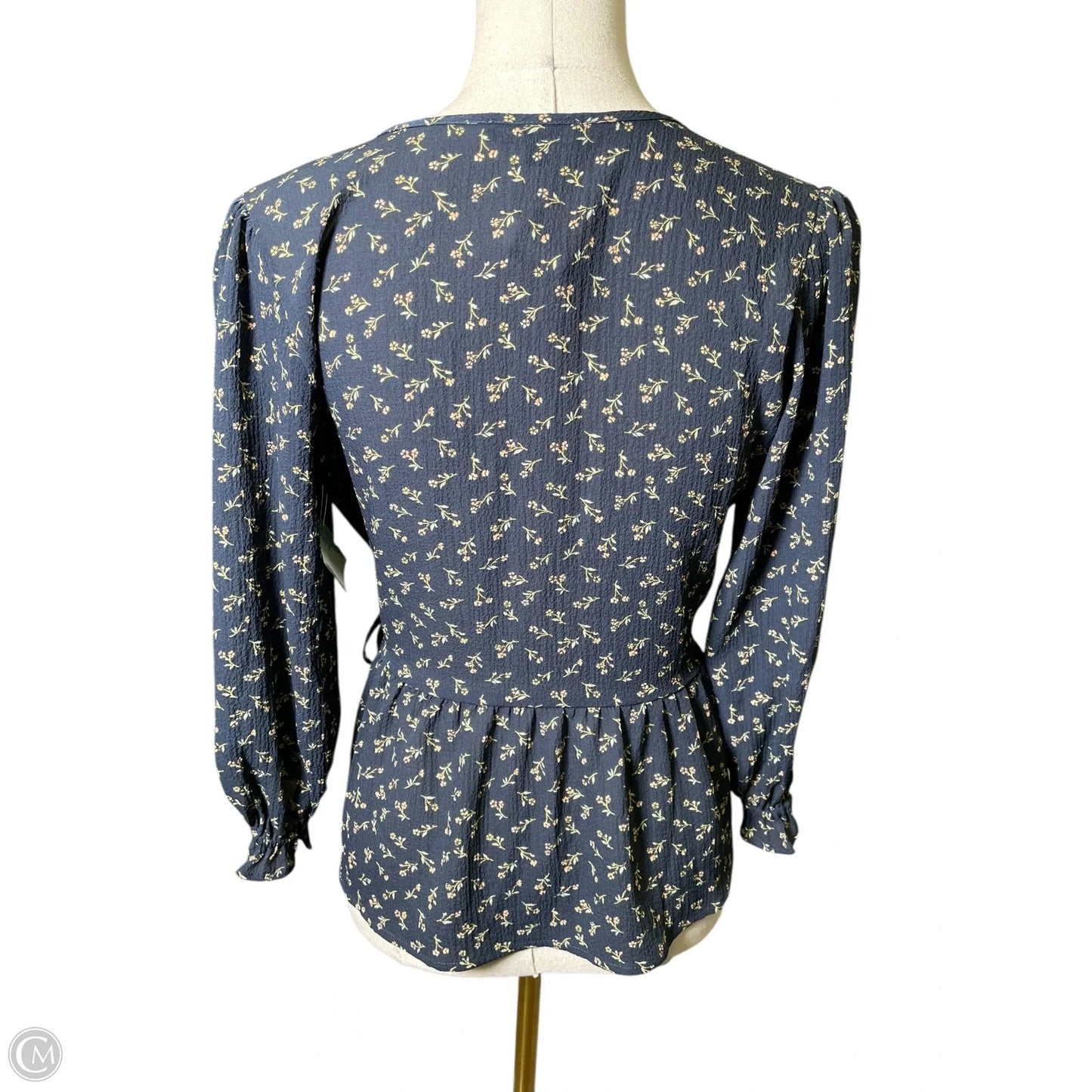 Blouse Long Sleeve By Madewell In Floral Print, Size: S