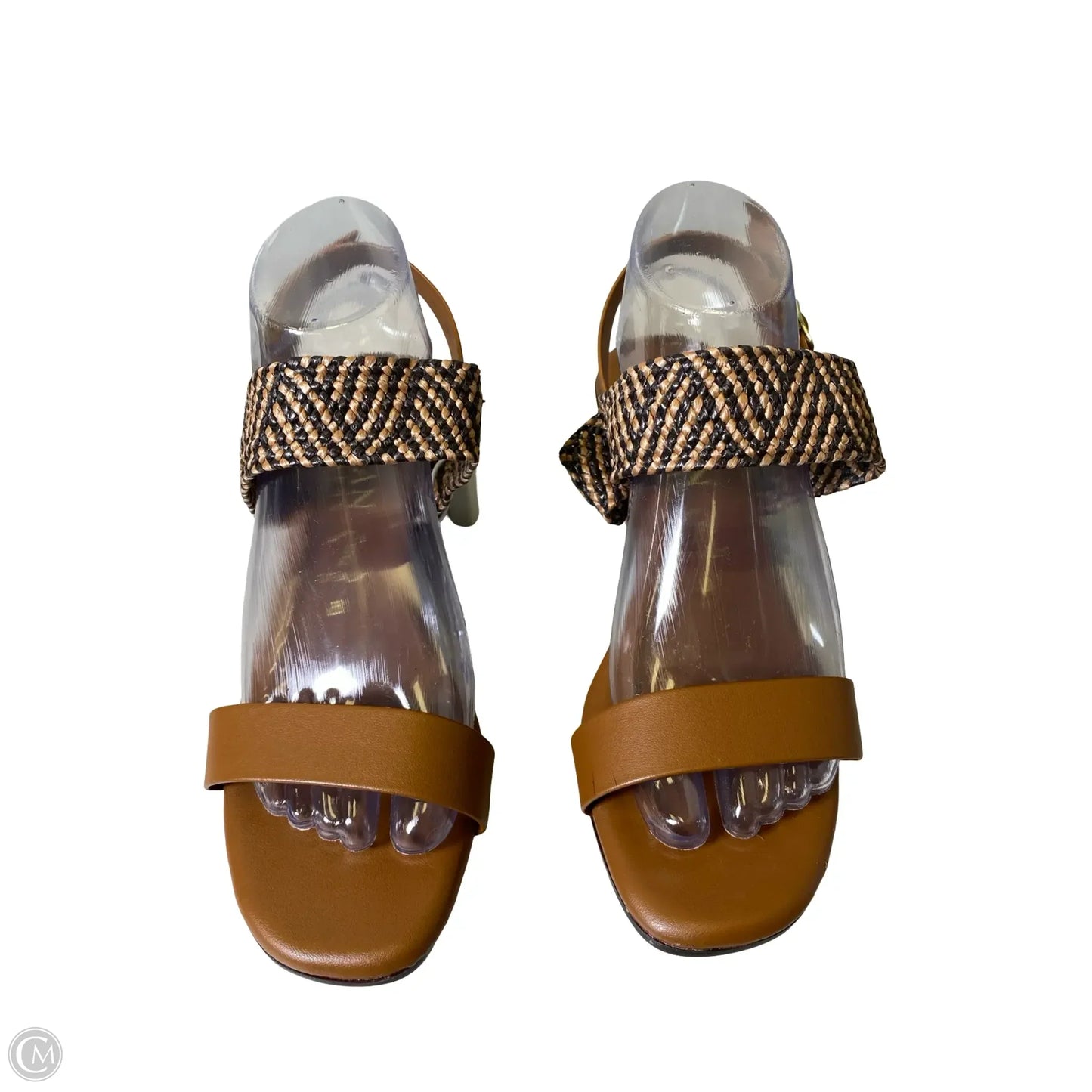 Shoes Heels Block By Italian Shoemakers In Brown, Size: 8