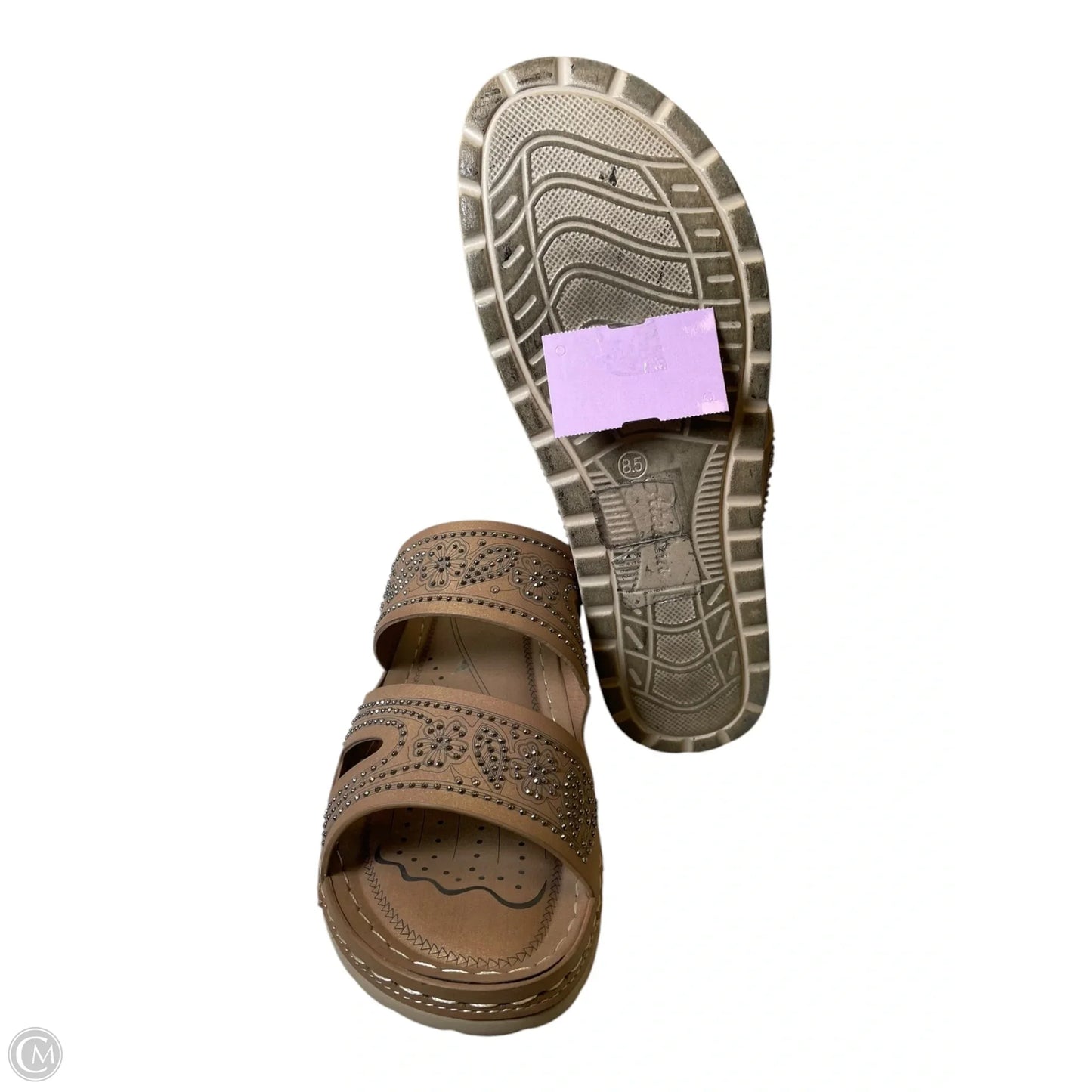 Shoes Flats By Clothes Mentor In Brown, Size: 8.5