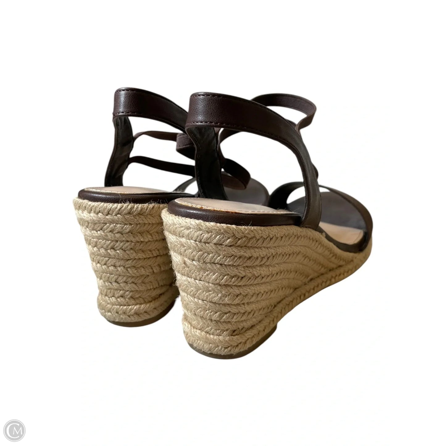 Shoes Heels Wedge By Clothes Mentor In Brown, Size: 9