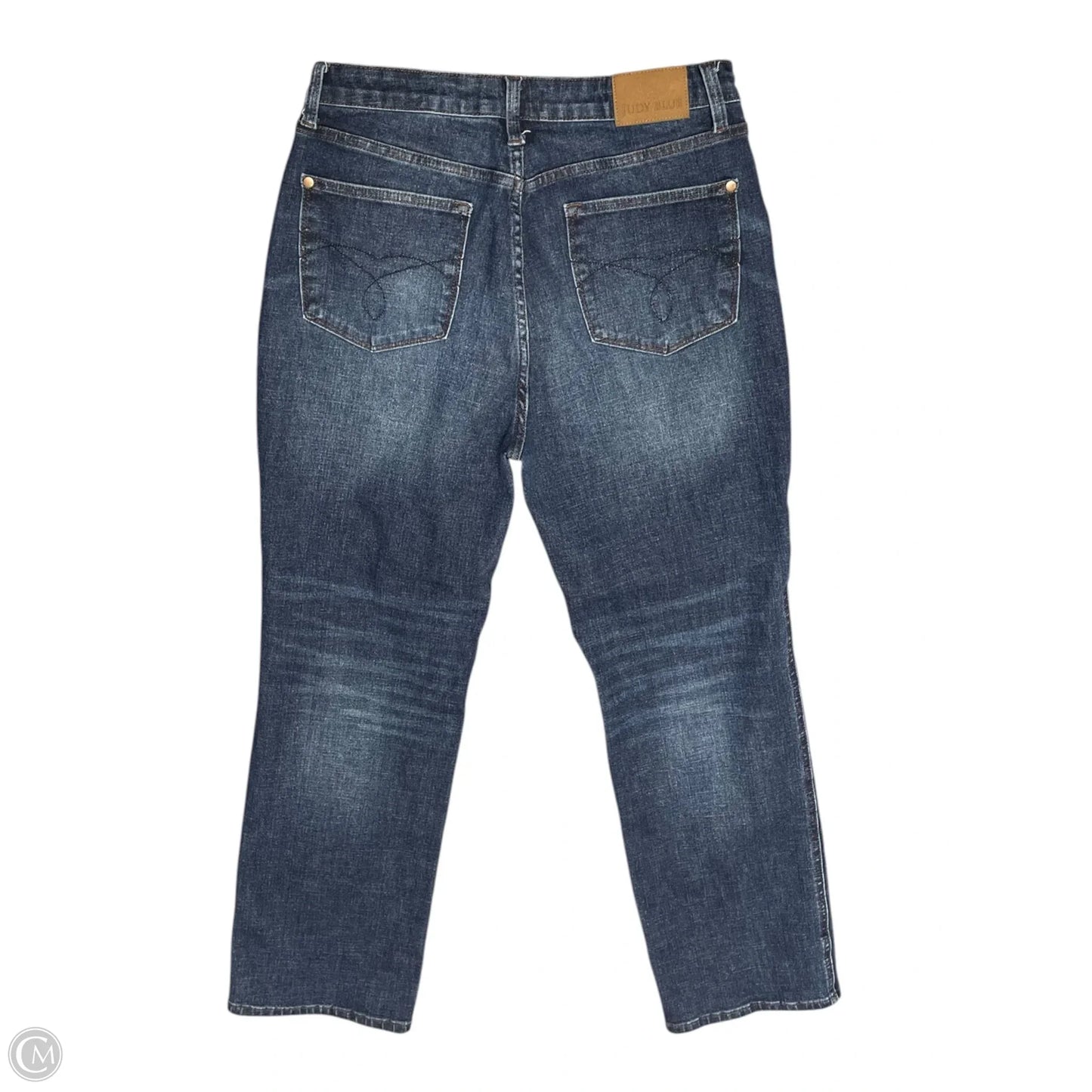 Jeans Straight By Judy Blue In Blue Denim, Size: 14