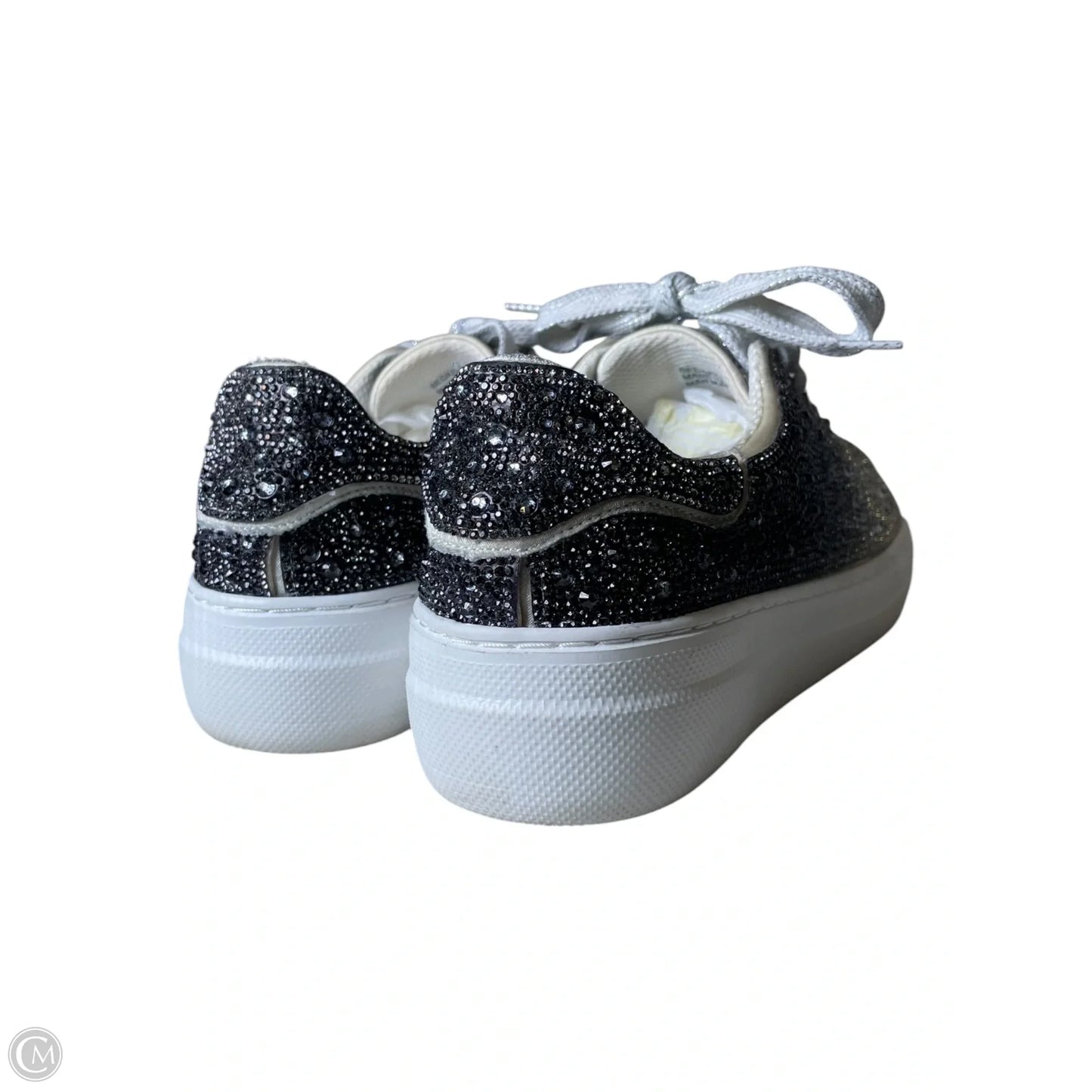 Shoes Flats By Clothes Mentor In Black & Silver, Size: 6