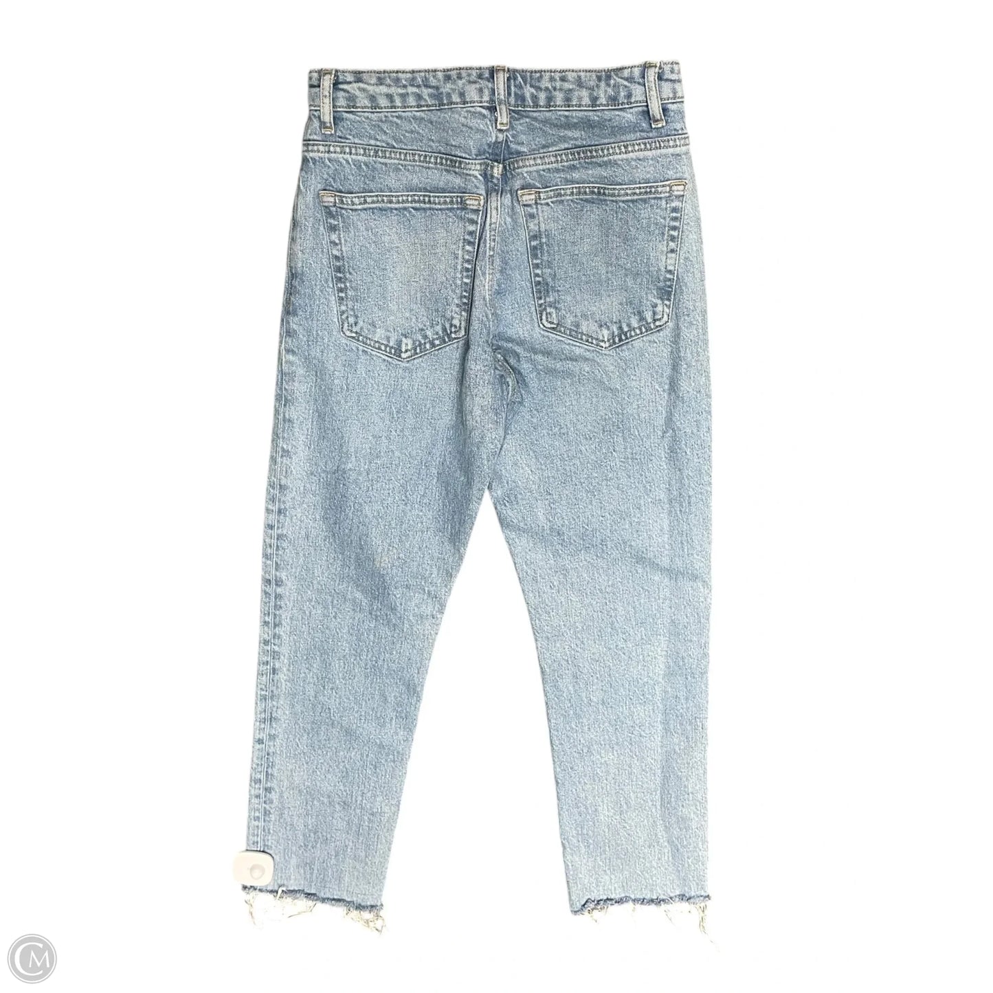 Jeans Straight By Topshop In Blue Denim, Size: 4