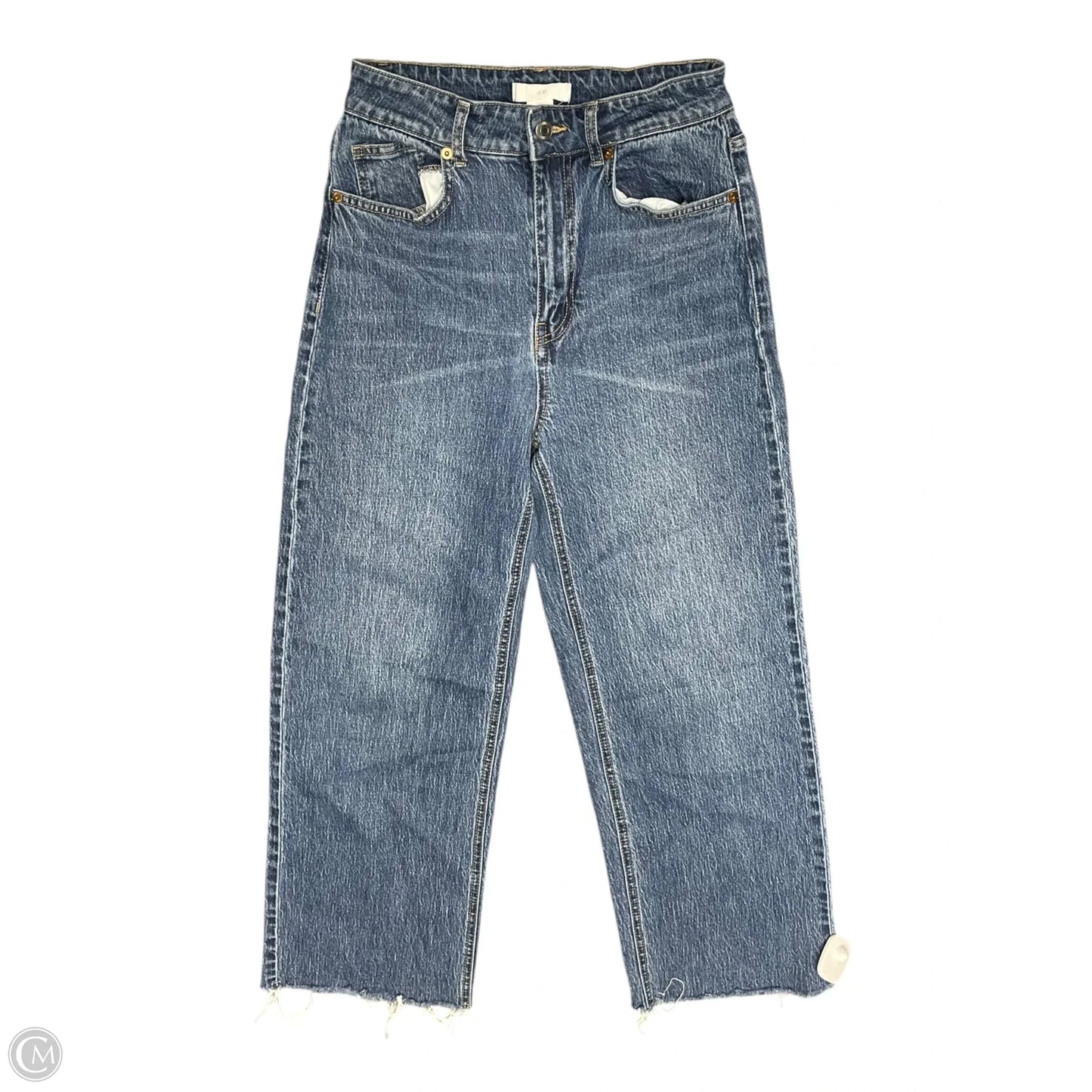Jeans Wide Leg By H&m In Blue Denim, Size: 4