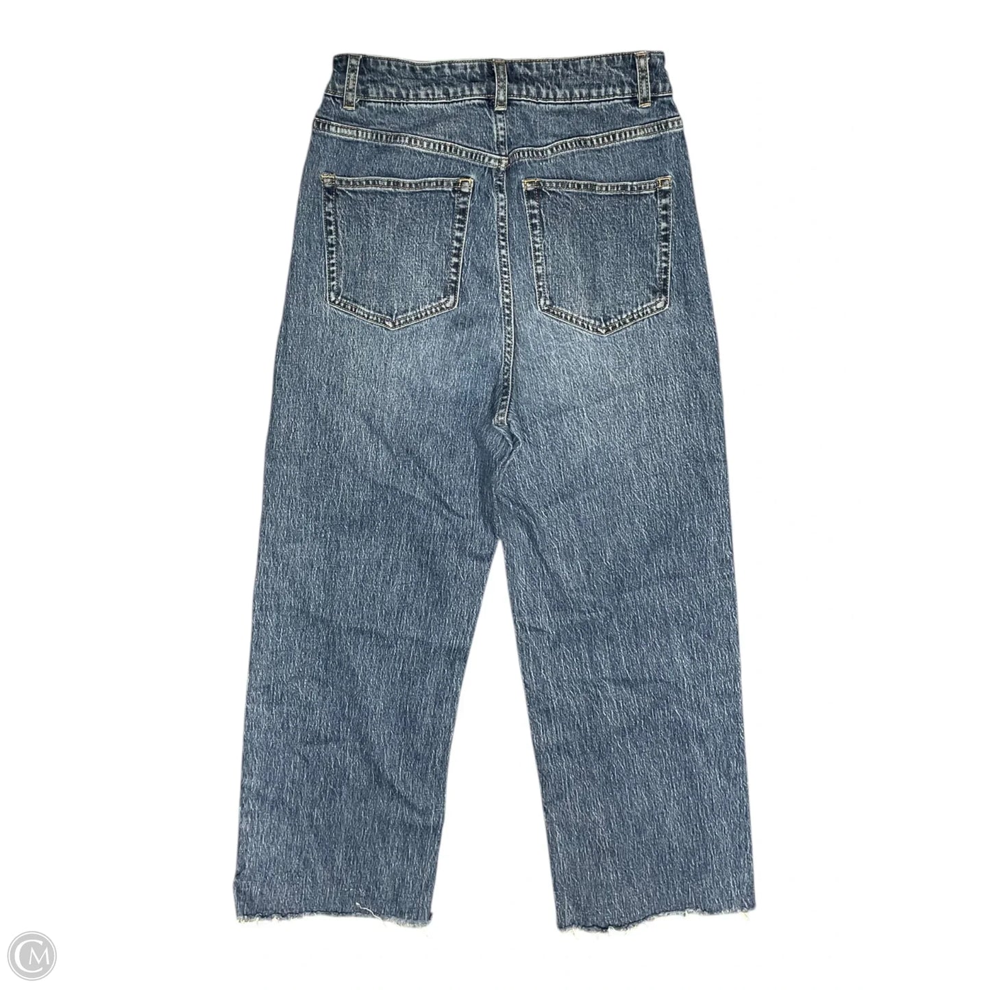 Jeans Wide Leg By H&m In Blue Denim, Size: 4