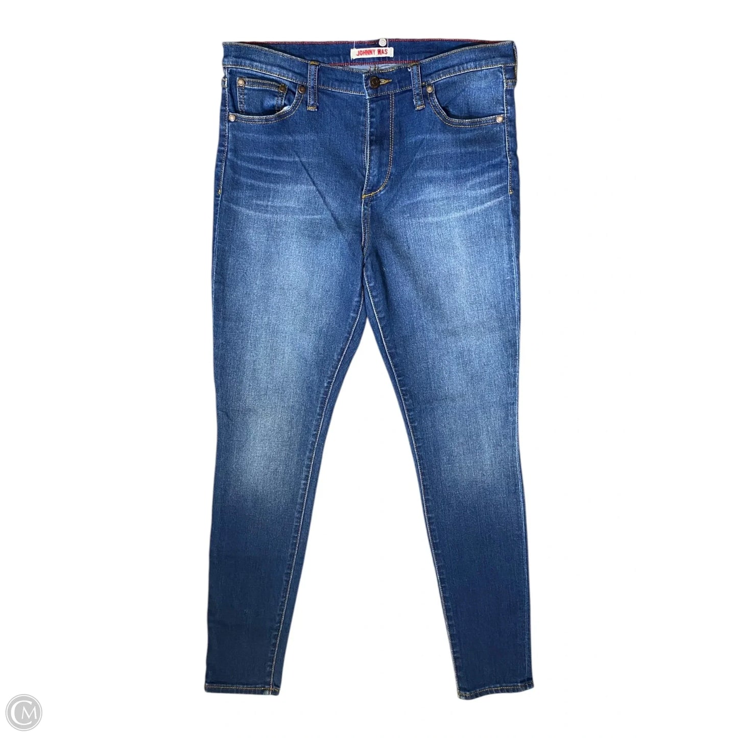 Jeans Skinny By Johnny Was In Blue, Size: 8