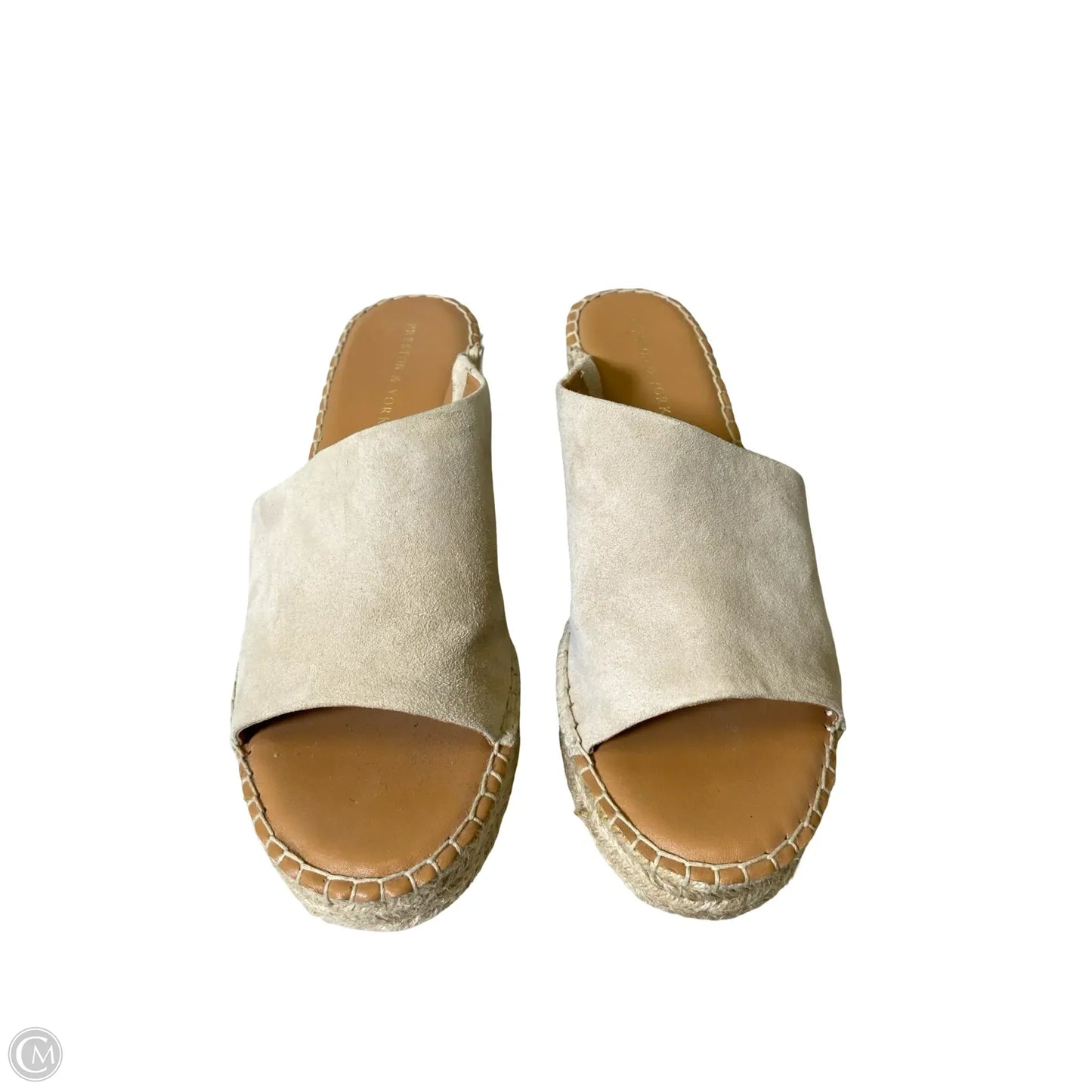 Shoes Heels Wedge By Preston And New York In Beige, Size: 9.5
