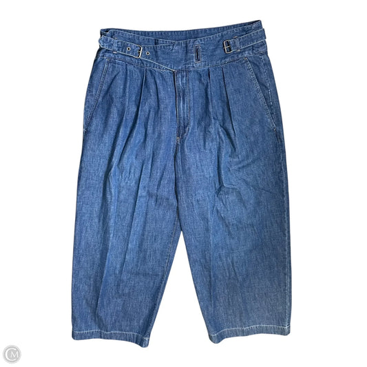 Jeans Wide Leg By Lauren By Ralph Lauren In Blue Denim, Size: 12