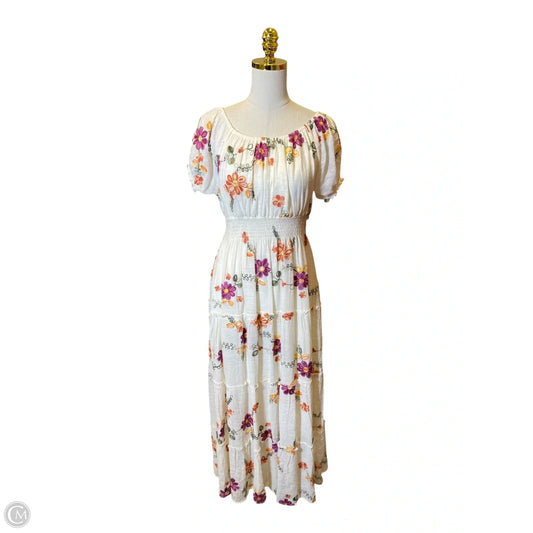 Dress Casual Midi By Lucky Brand In Multi-colored, Size: M