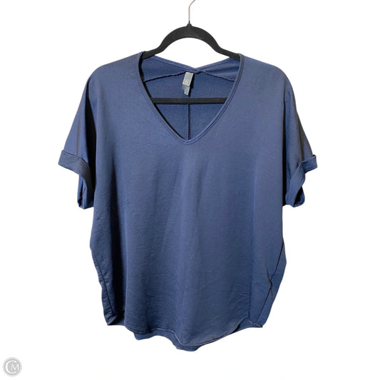 Top Short Sleeve By Alya In Navy, Size: S