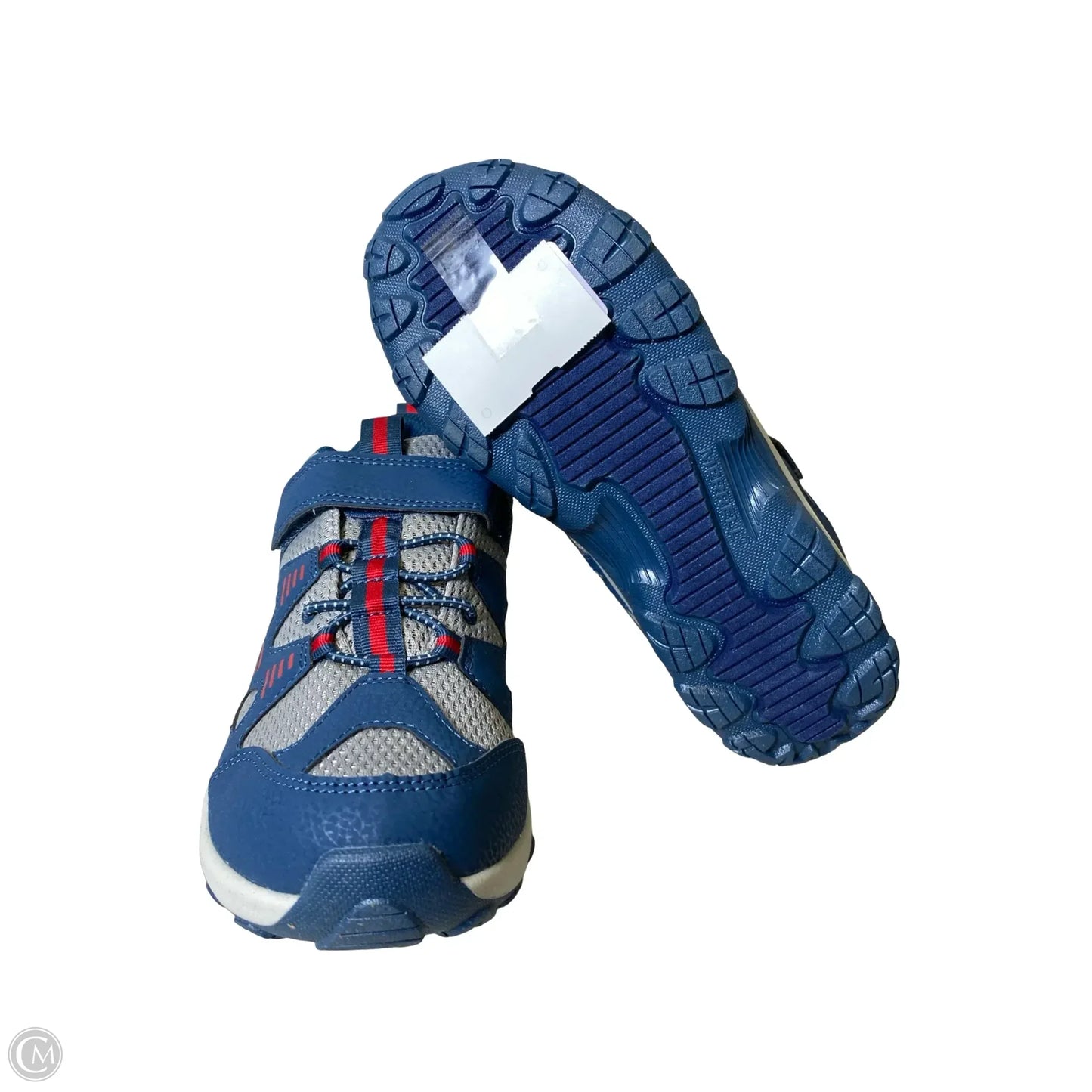 Shoes Hiking By Merrell In Blue & Grey, Size: 6