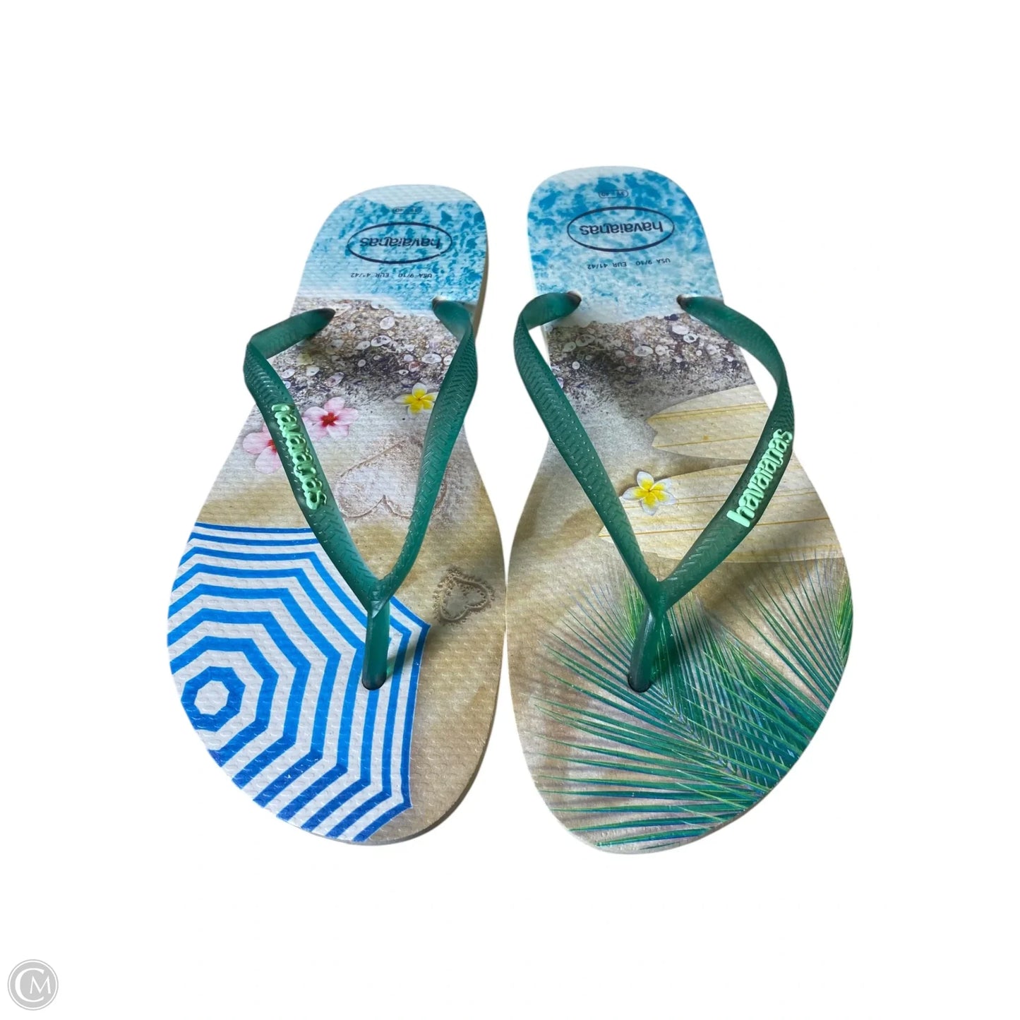Sandals Flats By Havaianas In Green, Size: 8.5