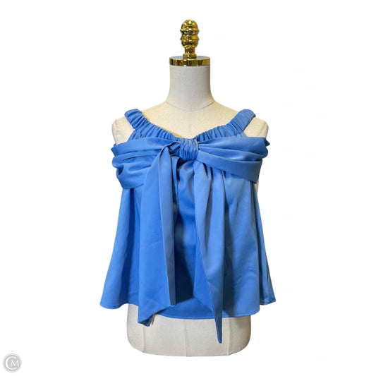 Top Sleeveless By Tcec In Blue, Size: L