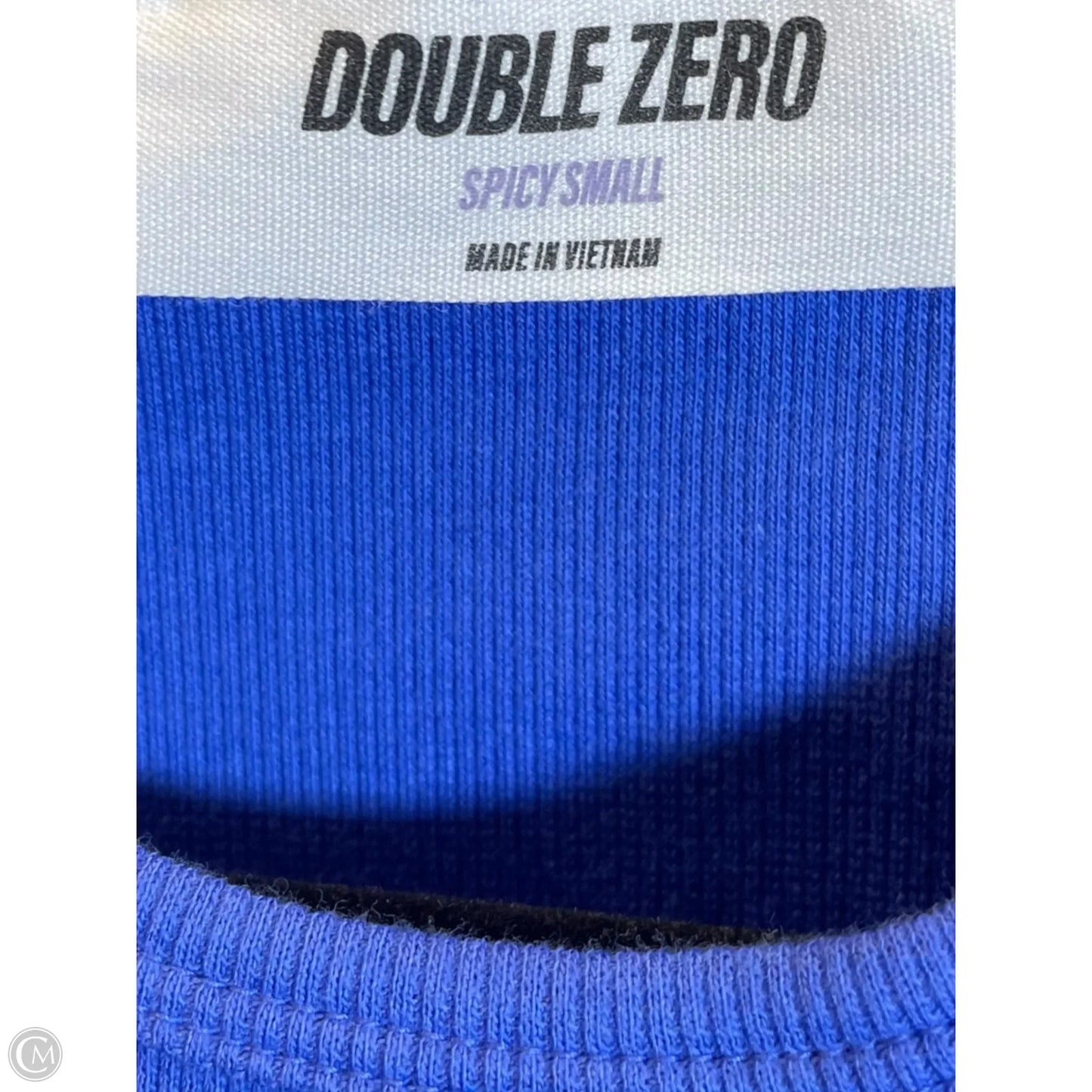 Top 2pc Sleeveless By Double Zero In Blue, Size: S