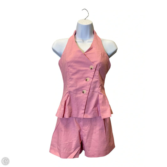 Top 2pc Sleeveless By Clothes Mentor In Pink, Size: M