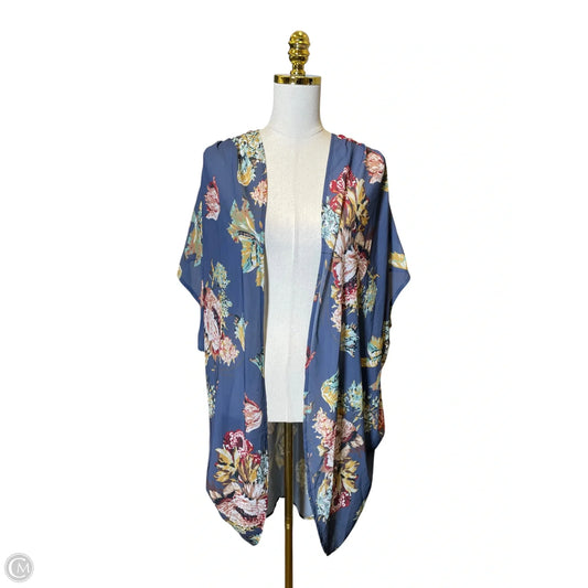 Kimono By Clothes Mentor In Floral Print, Size: L