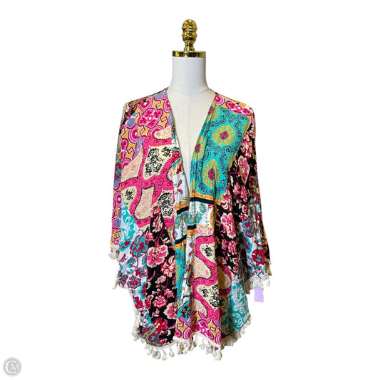 Kimono By Clothes Mentor In Multi-colored, Size: Osfm