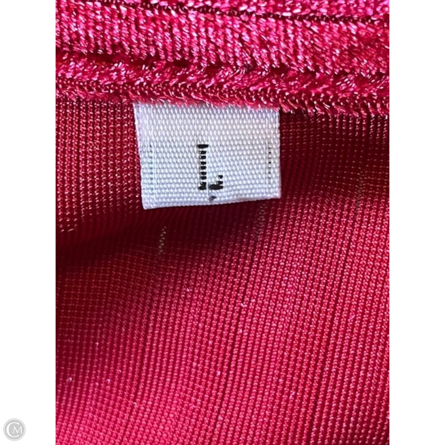 Top Long Sleeve By Clothes Mentor In Red, Size: L