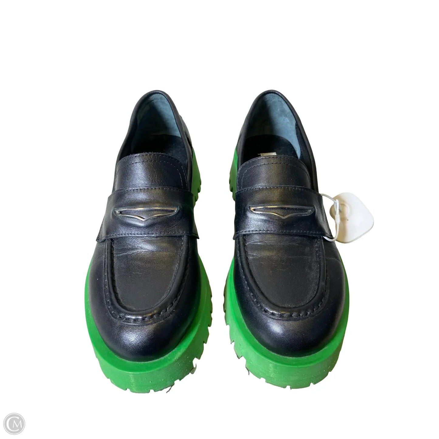 Shoes Heels Platform By Steve Madden In Black & Green, Size: 6.5