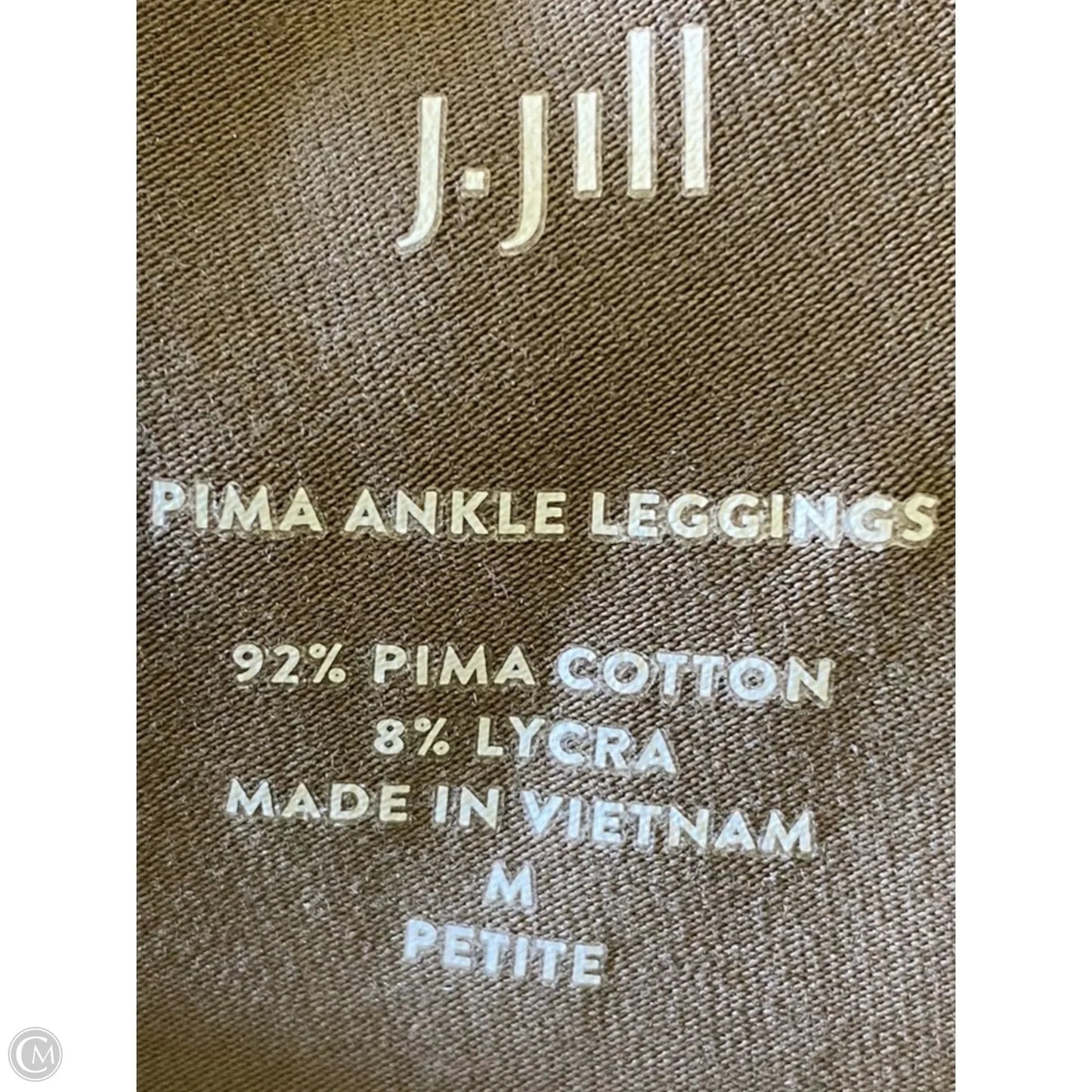 Athletic Leggings By J. Jill In Brown, Size: M