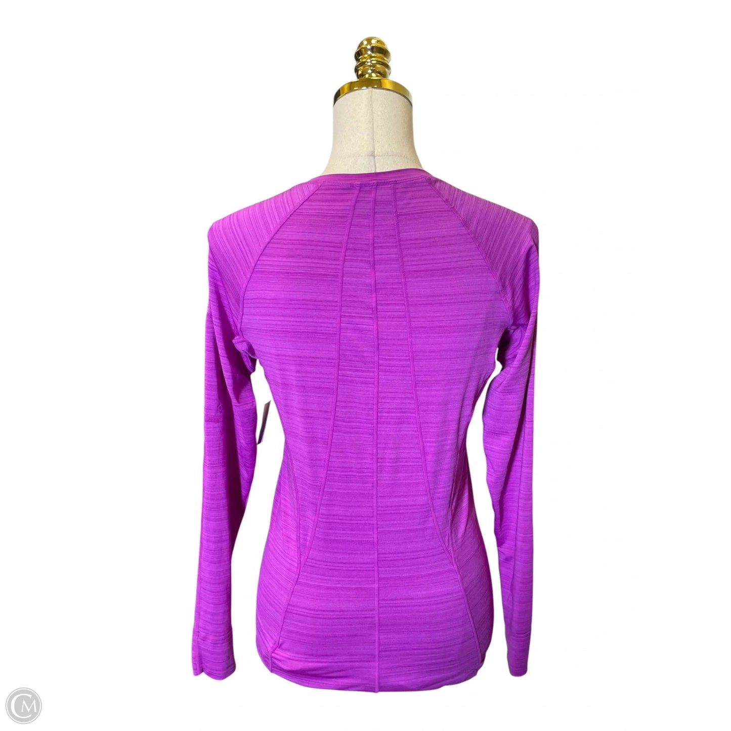 Athletic Top Long Sleeve Collar By Athleta In Purple, Size: S