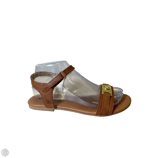 Sandals Flats By Michael By Michael Kors In Brown, Size: 5