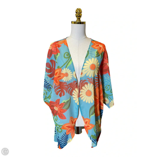 Kimono By Clothes Mentor In Multi-colored, Size: Osfm